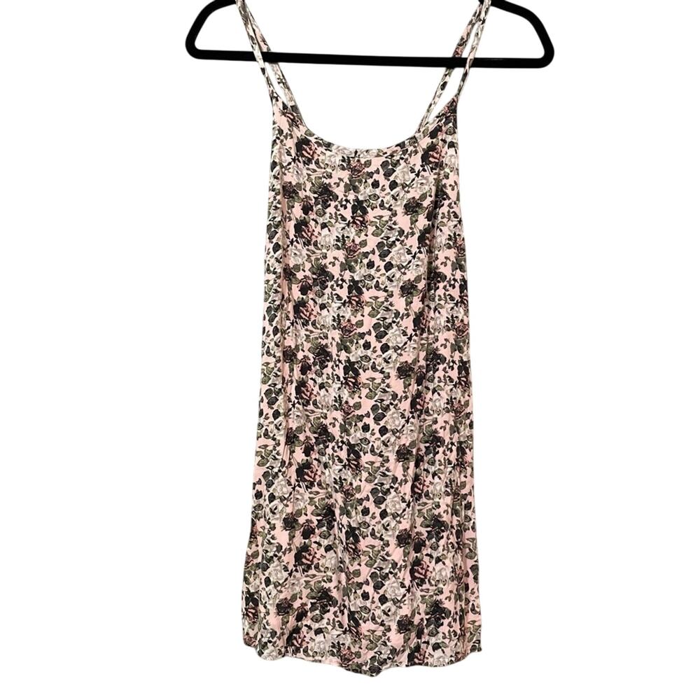 Aritzia Talula Pink Ditsy Floral Strappy Back Mini Dress Womens 6 Girly Romantic